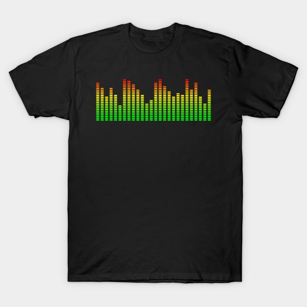 Music Equalizer Design T-Shirt by Bohnenkern